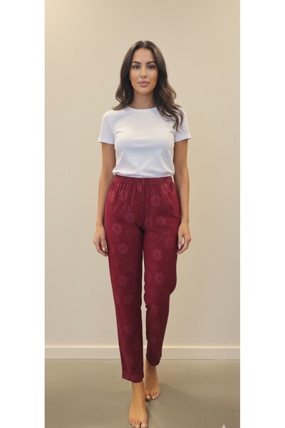 Dorelux Burgundy Women's Fleece-Lined Leggings