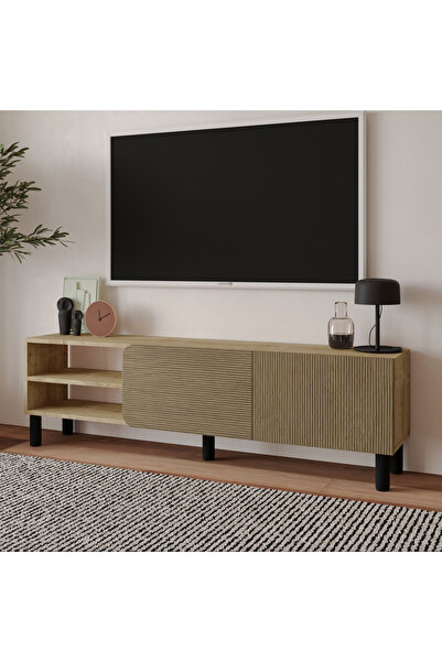 İNARCH DİZAYN River 150 cm Modern TV Sehpası – Kapaklı ve Raflı Tasarım