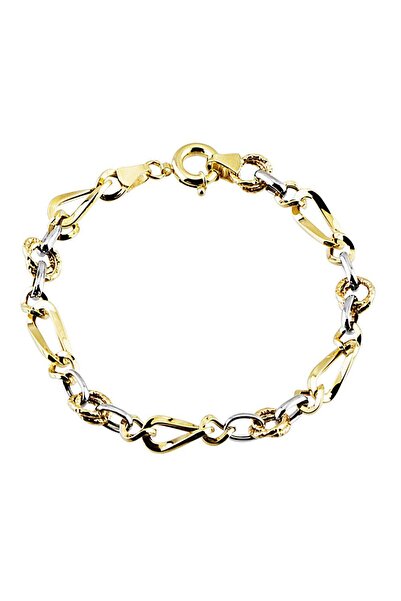 Sembol Gold Altın Bileklik Hallow Tasarım 14K Gold