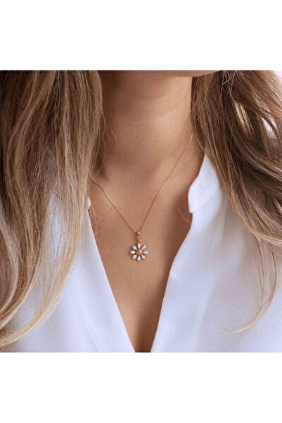 Sembol Gold Papatya Altın Kolye