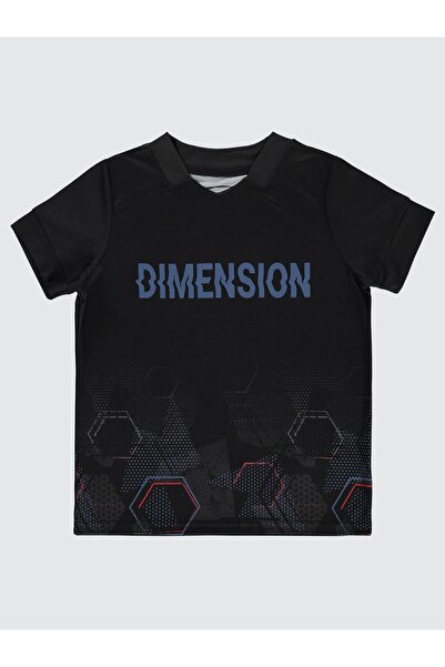 Civil Boys تي شيرت للأولاد 6-9 سنوات أسود