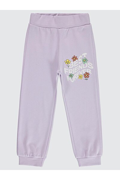 Civil Girls Kız Çocuk Eşofman Altı 2-5 Yaş Nazik Lavanta