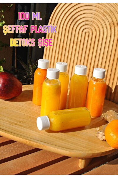 Qualitev 6 قطع من زجاجات الزنجبيل البلاستيكية سعة 100 مل مع أغطية بيضاء مانعة...