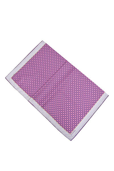 Zühre وشاح منقوش من البوليستر تويل V4 0077