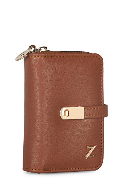 Zühre Zippered Mini Tan Wallet 025