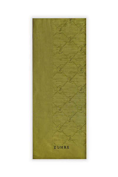 Zühre Koza Z Monogram Olive Şal 0014