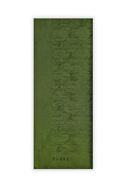 Zühre Koza Z Monogram Khaki Shawl 0014