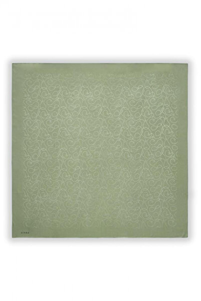 Zühre Flamlı Zincir Z Monogram Olive Eşarp 0084