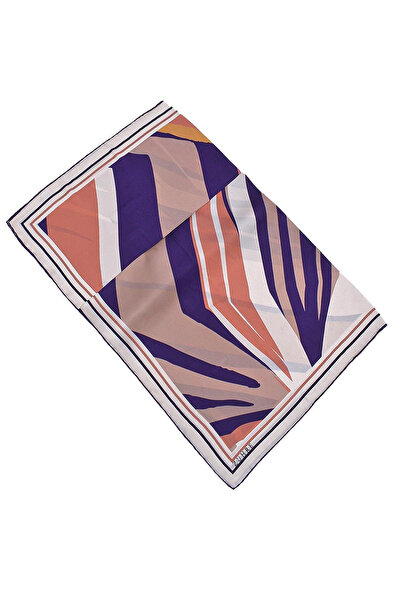 Zühre Шарф з візерунком з атласу та шовку V10 0074