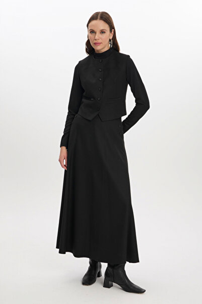 Zühre Üçlü Kombin Siyah Takım 1355