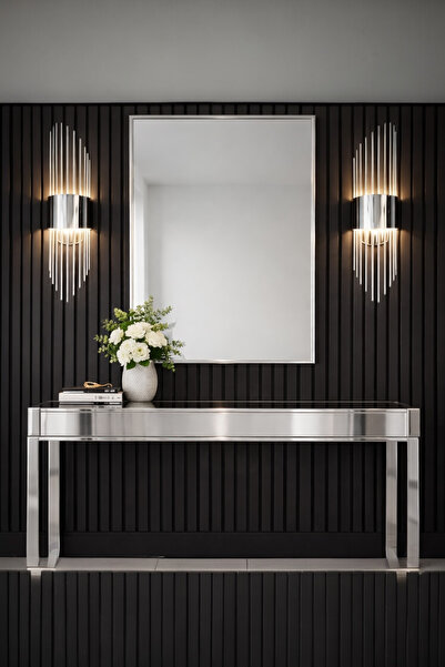 Nazik Aydınlatma Masal Krom Modern Pilli ve Elektrikli Günışığı Ledli Duvar A...