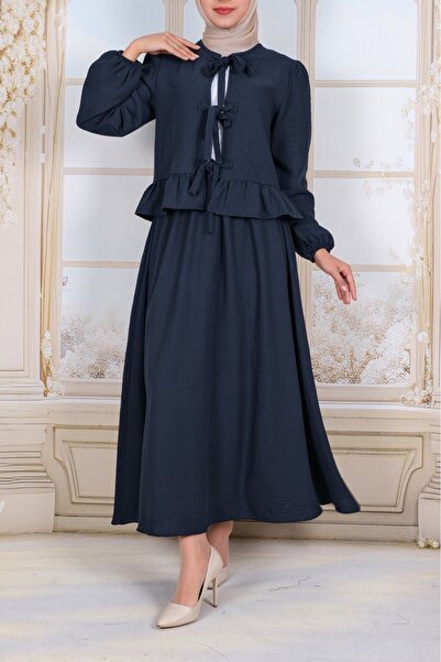 HİJABAYA Σετ με κορδόνια μπροστά, ελαστικά μανίκια και φούστα