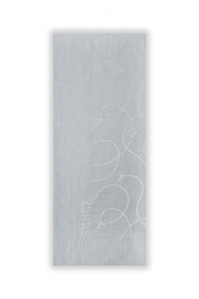 Zühre Flamlı Chain Z Monogram A.Gray Shawl 0016