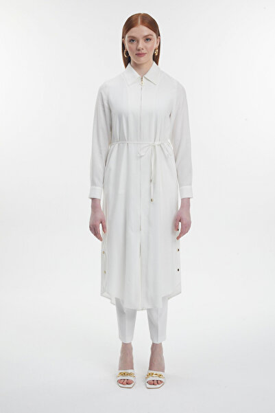 Zühre Сорочка з коміром на блискавці, екрю 0285