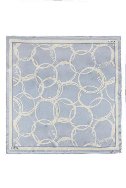 Zühre Ring Patterned Twill Silk V8 Scarf 0091