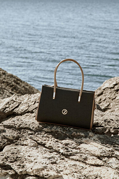 Zühre Buckle Detailed Hand and Shoulder Black Bag 0027