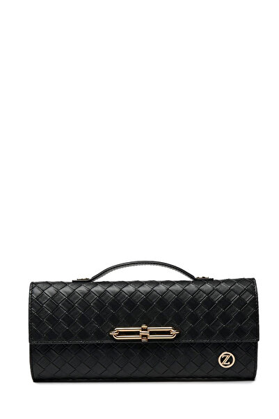 Zühre حقيبة سوداء منقوشة 0054