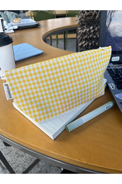 sumicorn Husă pentru creion din pânză cu un singur compartiment, cu fermoar, ...