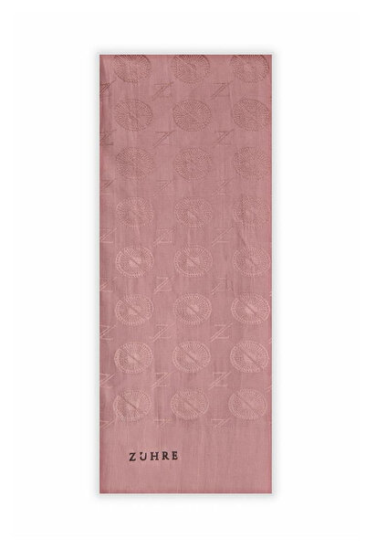 Zühre Gizem Z Monogram Pudra Şal 0015