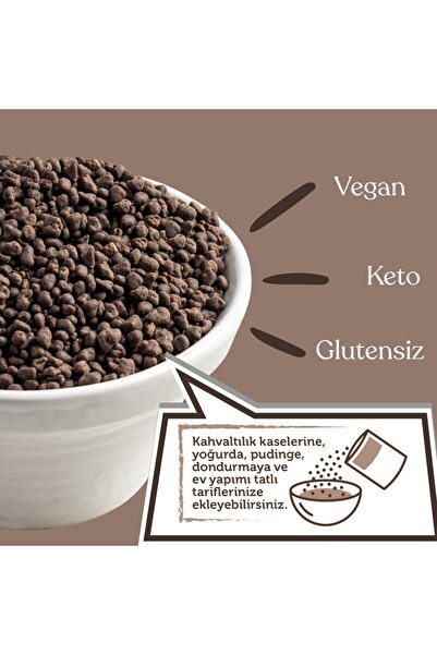 Naturiga Bitter Çikolata Kaplı Kakao Parçaları(Nibi) 140gr