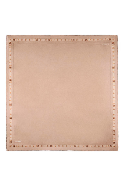 Zühre Kenar Detaylı Twill Ipek V26 Eşarp 0104