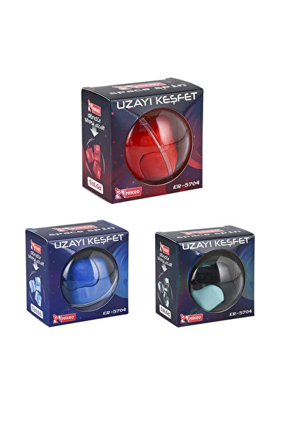 bakgelal Mikro Uzayı Keşfet Döner Küp Silgi | Eğlenceli Renkli Tasarım | Okul...