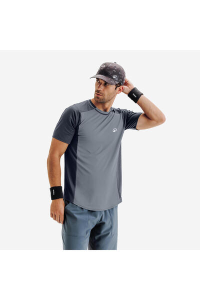 Decathlon Kuikma Erkek Tenis Tişörtü - Gri - Dry
