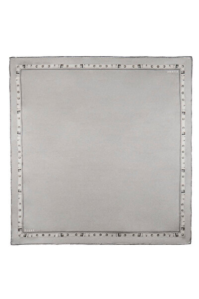 Zühre Edge Detailed Twill Silk V12 Scarf 0104