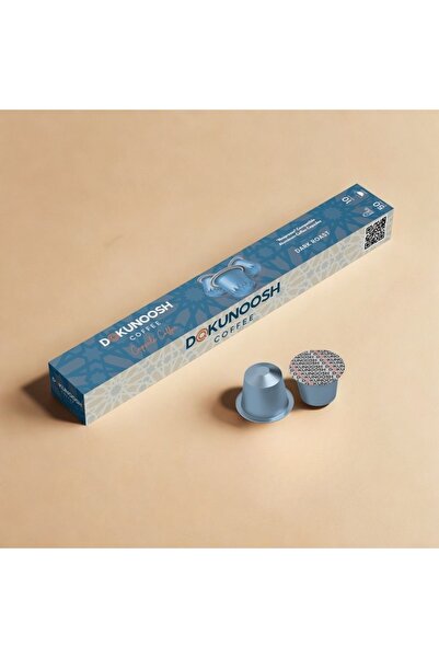 Dokunoosh Nespresso Uyumlu Aluminyum Kapsül Kahve Dark Roast 10'luk (Lungo)