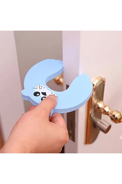 bakgelal Child Safety Door Stopper, Animal Figured Door Protector Sponge Set of 4, Door Closing Blocker