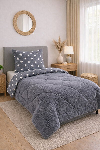 Genel Markalar Veloria Pamuklu Çift Taraflı Desenli Wellsoft Tek kişilik Yorg...