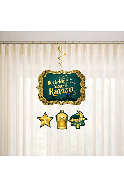 bakgelal Hoş Geldin Ramazan Dekoratif Süs, İftar Ev Organizasyon Kapı Perde A...