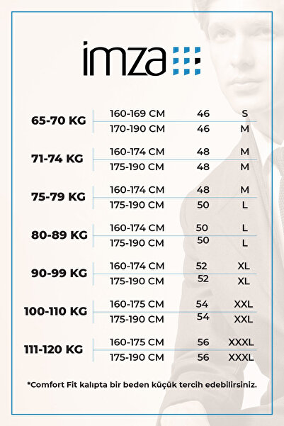 İmza Koyu Lacivert Desen Mono Yaka 6 Drop Comfort Fit Classic Takım Elbise 10...