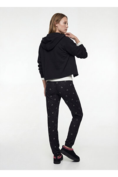 Koton Beli Lastikli Rahat Kalıp Fiyonk Baskılı Pijama Altı