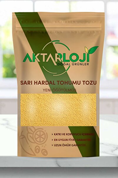 aktarloji 100 Gr Sarı Hardal Tohumu Tozu / Yeni Öğütülmüş - Katkısız & Doğal