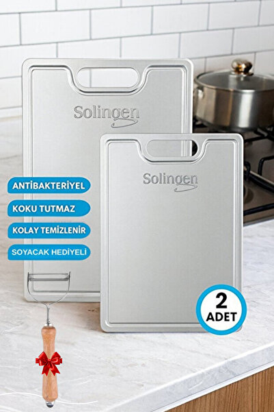 Acarlar Ticaret Stainless Steel Cutting Board 2 Pieces Surface