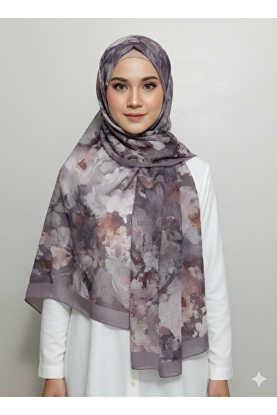 REMOMODA شال قطني ناعم بنمط زهري، شال عالي الجودة وموسم جديد