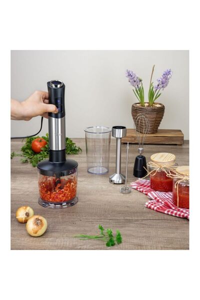 Zilan Mixer Vertical 5 in 1 Zilan - 1200W, 12 Viteze, Turbo, Afisaj Digital, ...