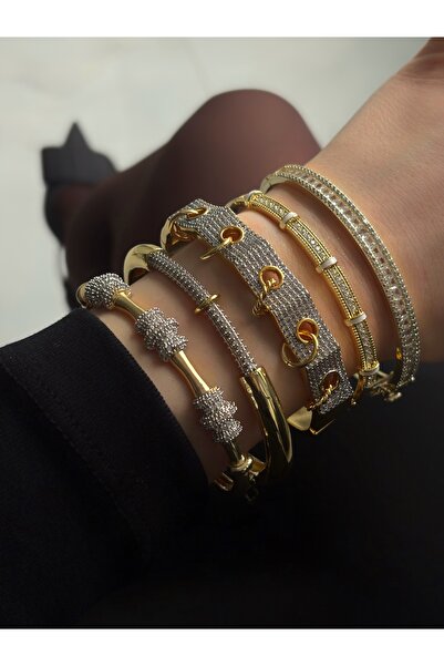 VİP AKSESUARRR KADIN TAŞLI ÇELİK KELEPÇE BİLEKLİK