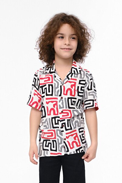 Doctor junior Cămașă cu mânecă scurtă și guler deschis pentru băieți