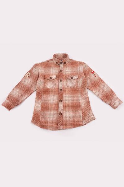 Doctor junior Erkek Çocuk Kiremit Ekoseli Oduncu Gömlek