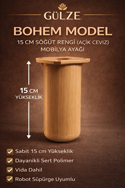 GÜLZE (15 سم) طراز SÖĞÜT Color BOHEM - قاعدة أثاث (قاعدة أثاث، خزانة، كرسي، ق...