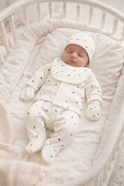 OMY 5'li Desenli Hastane Çıkışı Baskılı Yenidoğan Set