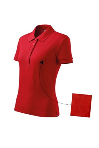 Malfini Tricou polo pentru femei, bumbac 213, 2XL roșu