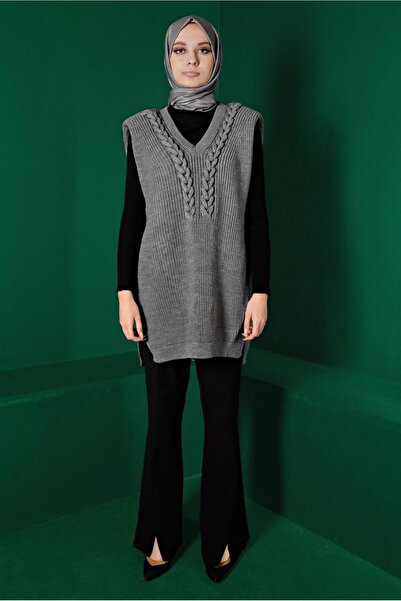 Alvina Shoulder Pad Pack Knitted Detailled Tricot Sweater 43123