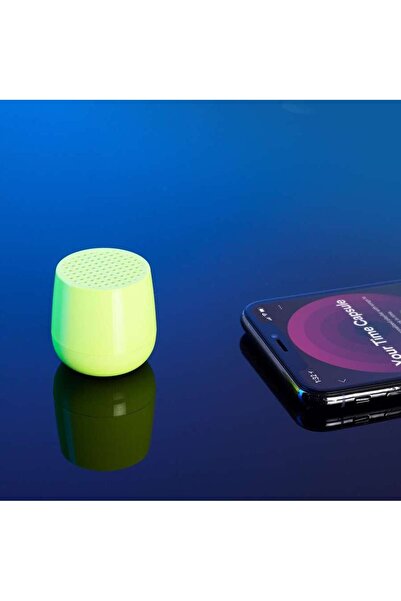 Lexon Mino LA113YF Bluetooth TWS Hoparlör Fosforlu Sarı