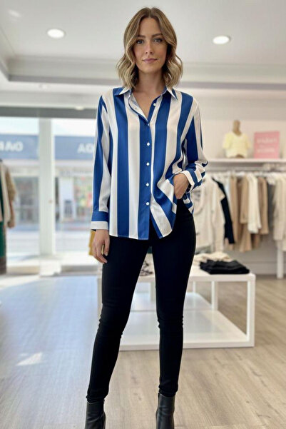 QBZ Oversized Shirt with Striped Details