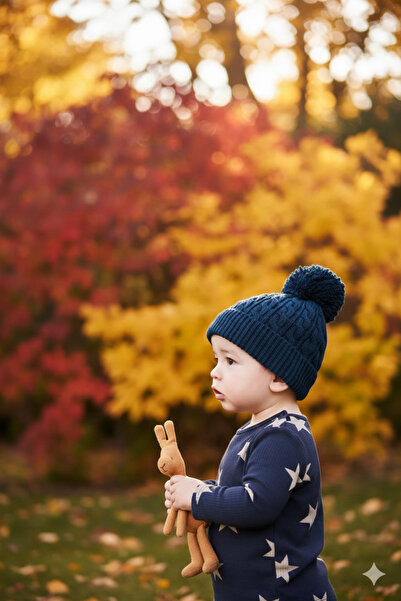 Next قبعة بوم بوم محبوكة للأطفال من عمر 0 ​​إلى 6 أشهر