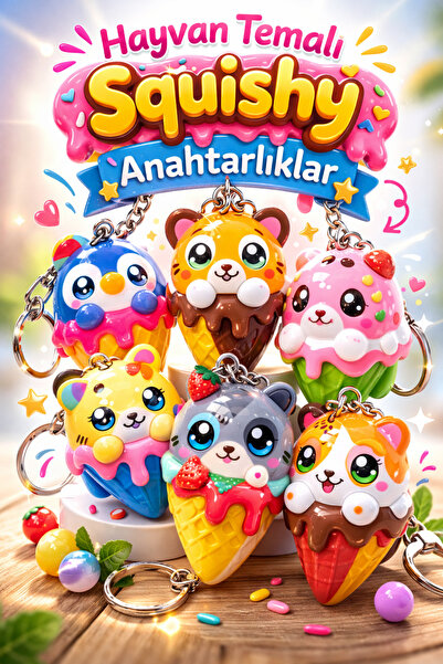 viyolmarketim 1 брой - Сладък мек ключодържател - Мека играчка за стискане - ...