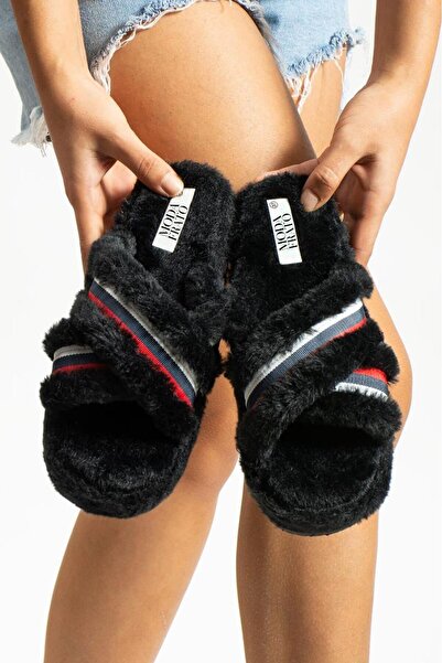 Moda Frato Modafrato PARIS Cross Дамски домашни чехли Зимни чехли Безшумна по...